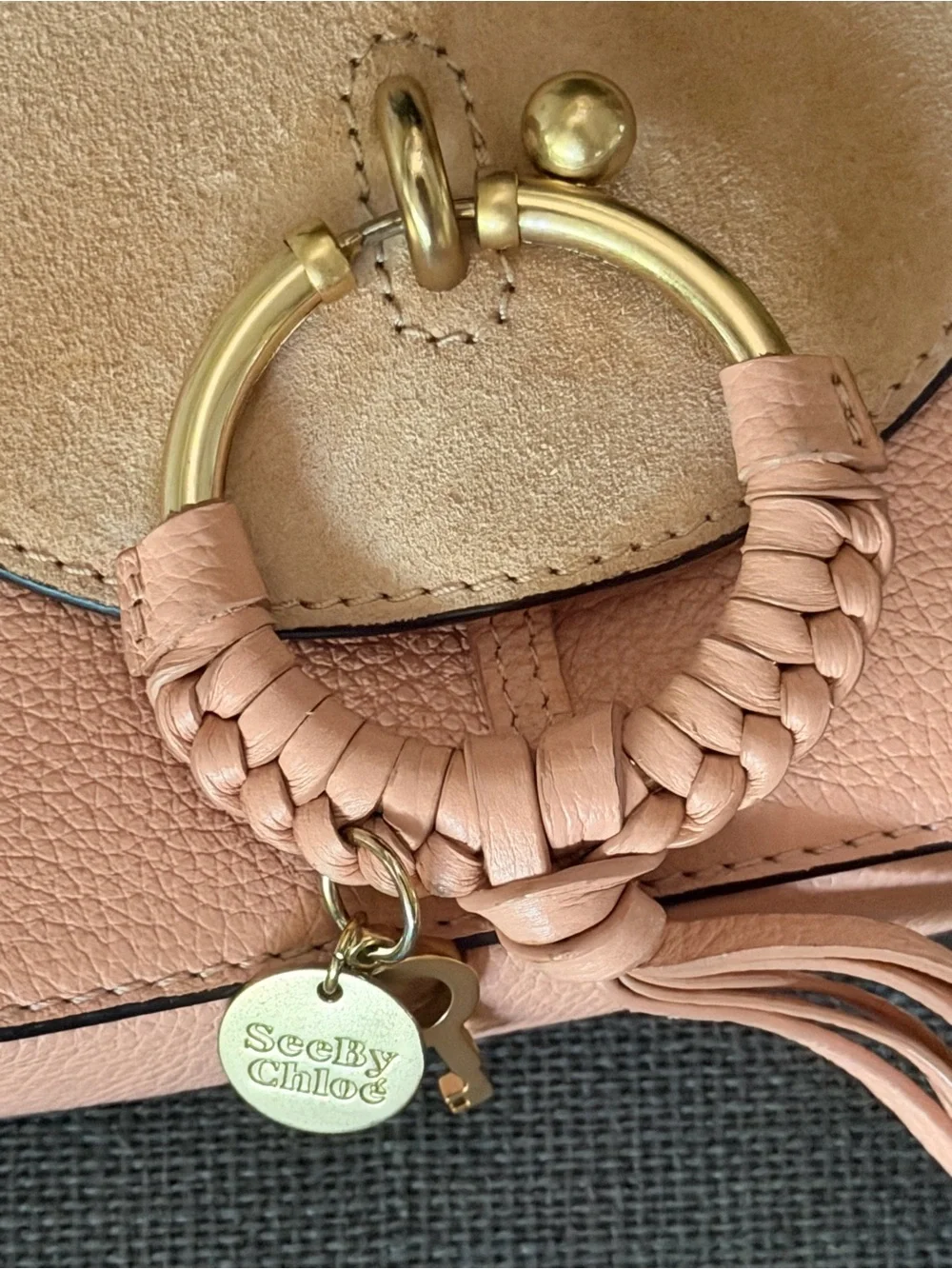 See by Chloe Joan Camera Bag, Pink Suede